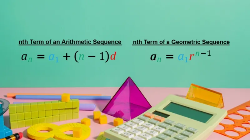 The Image Compares the Nth Term Formulas for Arithmetic and Geometric Sequences