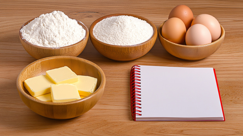 Ingredients and A Notebook, Showing how Math Helps in Cooking